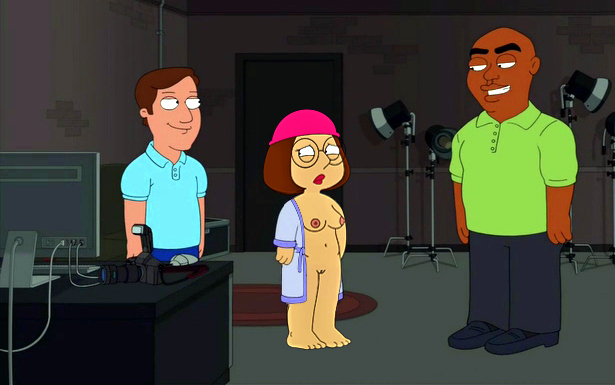 breasts family_guy glasses hat meg_griffin nipples nude robe shaved_pussy