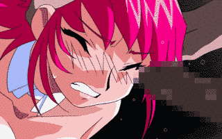 1girl 2boys 2spurts animated animated_gif arms_behind_back censored closed_eyes cum cum_in_mouth cumshot dark-skinned_male ejaculation facial fellatio forced forced_oral gif hair hair_grab hair_pull hand_on_head hands_on_another's_head hands_on_head head_grab hentai hetero human human_only irrumatio lowres magenta_hair male open_mouth oral penis pink_hair raika_grace rape solo_focus tears viper viper_f40