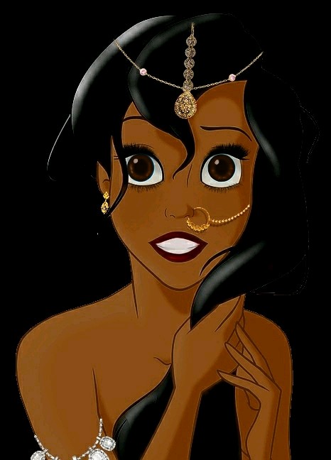 black_hair dark_skin disney disney_princess edit indian jewelry mermaid princess_ariel the_little_mermaid