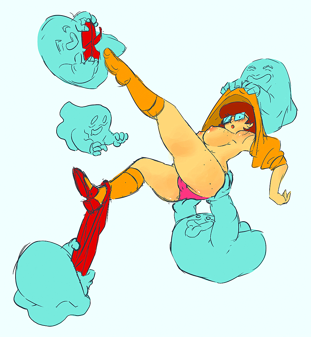 breasts cameltoe freckles glasses nipples panties scooby-doo thighs velma_dinkley you_gonna_get_raped