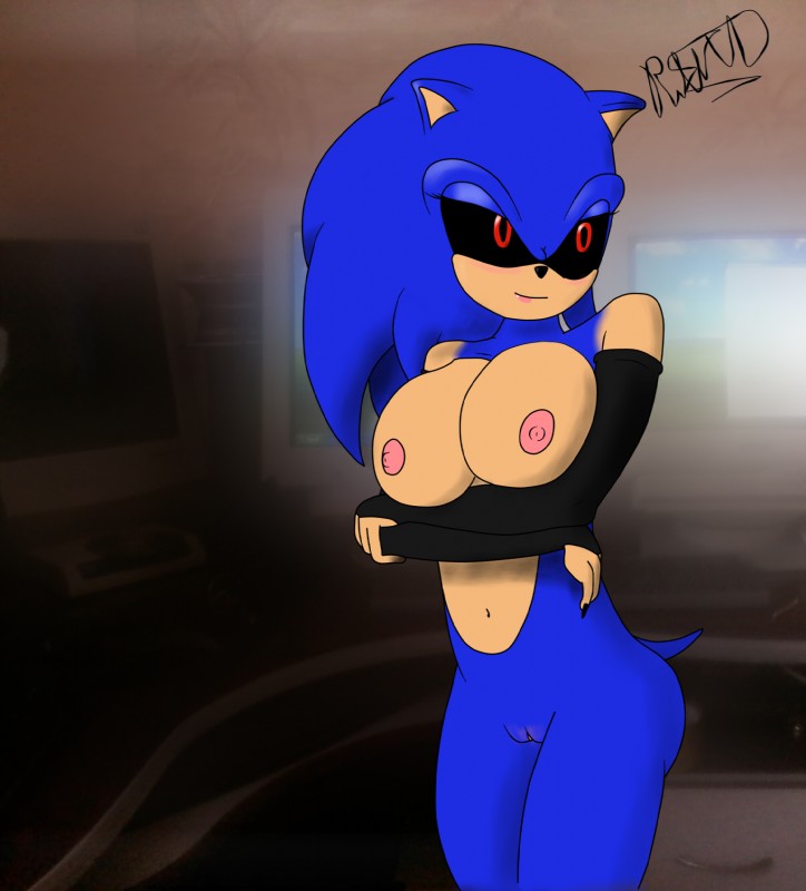 armwear creepypasta exposed_pussy female_sonic.exe genderswap sonic.exe sonic_the_hedgehog sonica.exe tagme