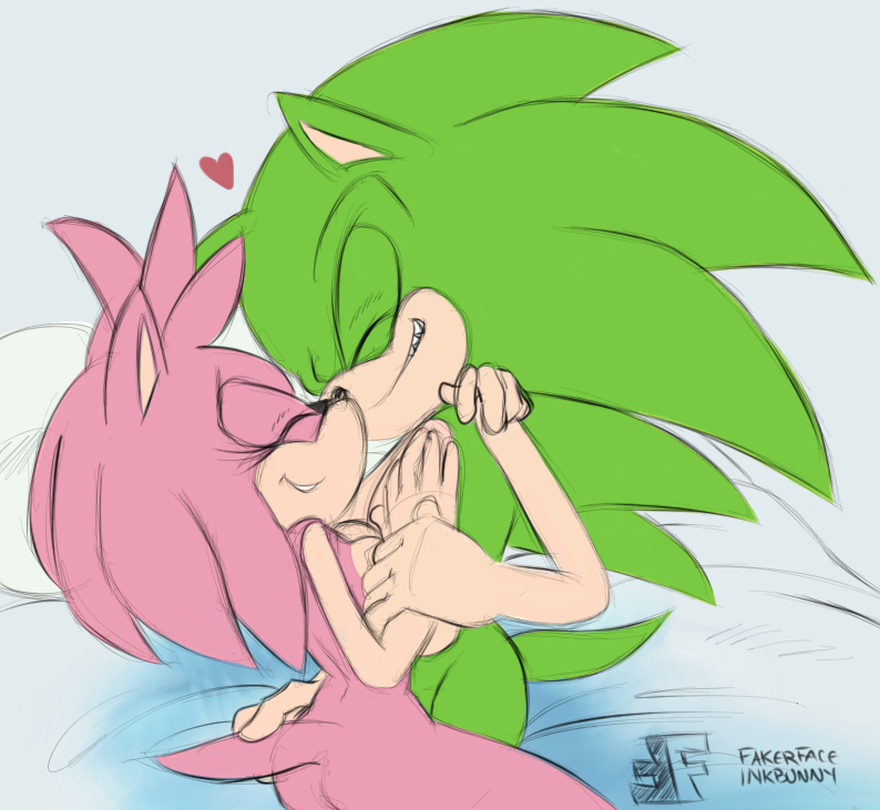 amy_rose cuddling in_love nude scourge_the_hedgehog