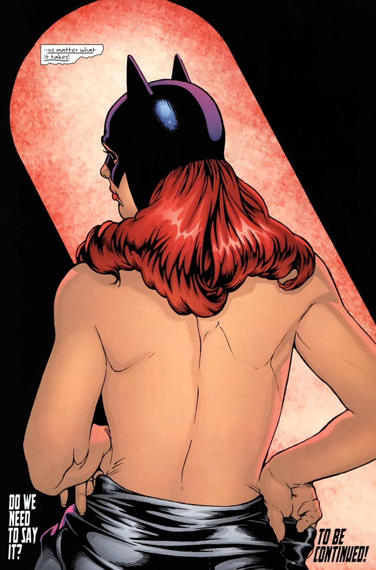 back back_view barbara_gordon batgirl batman_(series) dc dc_comics topless