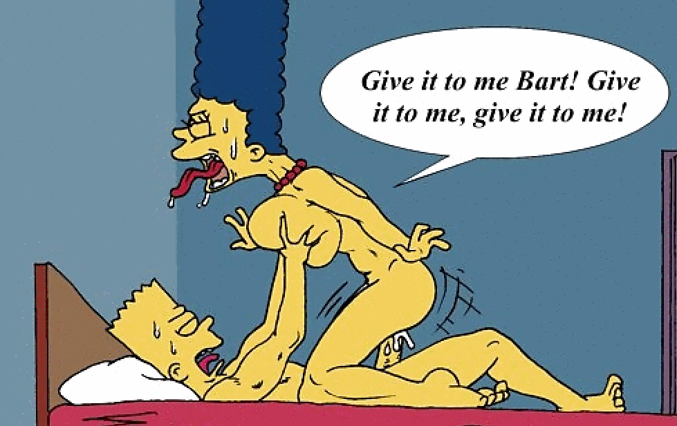 1boy 1girl bart_simpson big_breasts blue_hair breast_grab breasts cowgirl_position edit female huge_breasts incest male male/female marge_simpson moaning mother_and_son orgasm riding sex the_fear the_simpsons vaginal vaginal_penetration