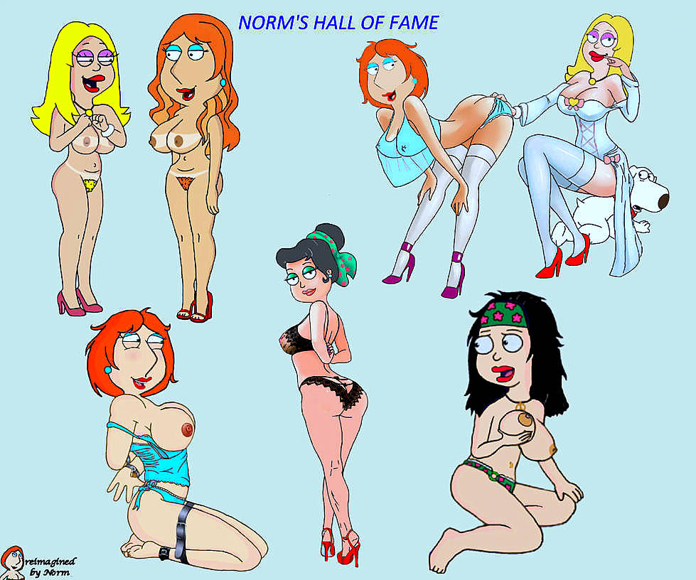 american_dad breasts crossover family_guy francine_smith hayley_smith high_heels lois_griffin nipples normal9648 panties pubic_hair pussy stockings tan_line thighs