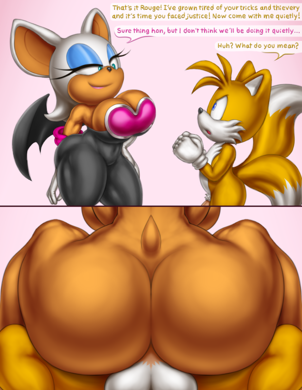 1boy 1girl 2019 age_difference angelauxes animal_ears anthro anthro_on_anthro anthrofied armwear ass big_butt black_nose blue_eyes breasts butt canid canine chiropteran cleavage clothed clothing dialogue dipstick_tail duo elbow_gloves english_text eyeshadow female female_on_top female_penetrated fox fur furry girl_on_top gloves half-closed_eyes huge_ass huge_butt instant_loss_2koma large_ass larger_female lipstick makeup male male/female male_penetrating mammal miles_"tails"_prower multicolored_tail nude older_female on_top penis rouge_the_bat sega sex size_difference smaller_male smile sonic_(series) tail testicles text thick thick_ass thick_thighs vaginal video_games white_fur wide_hips wings yellow_fur younger_male