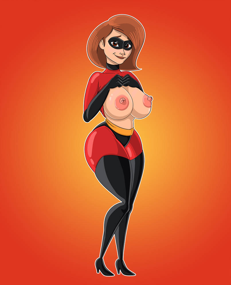 bodysuit boots erect_nipples flashing gloves helen_parr huge_breasts mask the_incredibles thighs