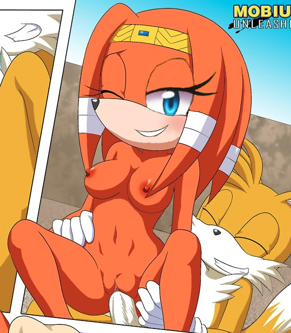 alluring bbmbbf edit miles_"tails"_prower mobius_unleashed palcomix poolside_fun_extended sega sonic_(series) sonic_the_hedgehog_(series) tagme tikal_the_echidna