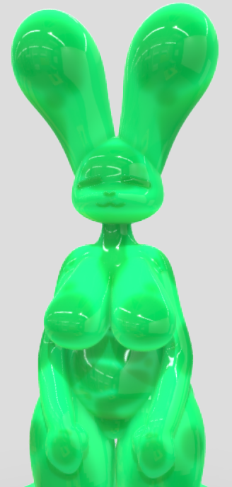 1girl big_breasts breasts bunny_girl huge_breasts long_breasts round_breasts sexually_suggestive sexy slime suggestive