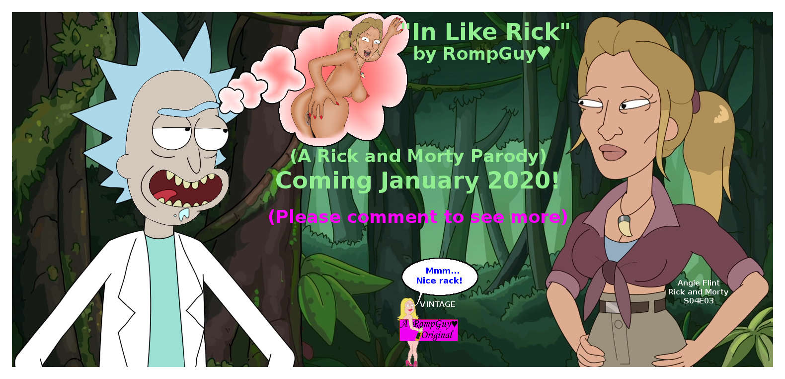 adult_swim angie_flint big_ass blonde_hair clothing dripping_cum excited looking_at_viewer necklace ponytail pov rick_and_morty rick_sanchez rompguy rompguylove spread_anus spread_pussy teasing tied_shirt voluptuous