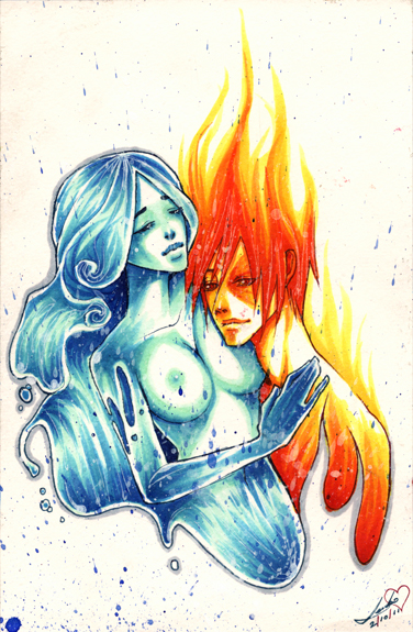 avatar:_the_last_airbender breasts fire katara water zuko