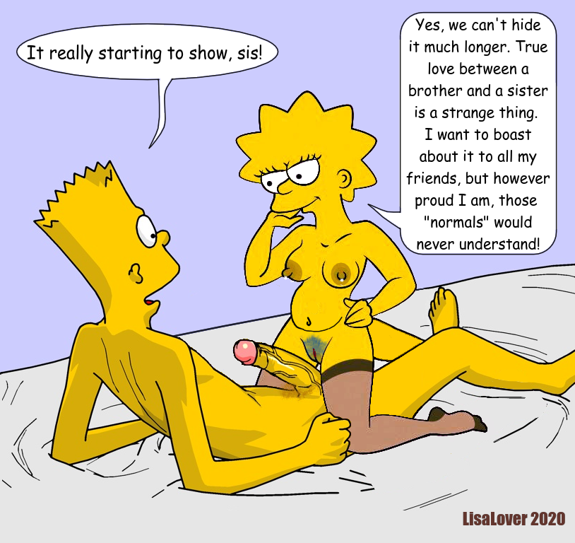 bart_simpson brother_and_sister edit imminent_incest imminent_sex incest incest_pregnancy lisa_simpson lisalover milk pantyhose pointy_nipples pregnant proud pussy_hair riding the_simpsons wet_pussy