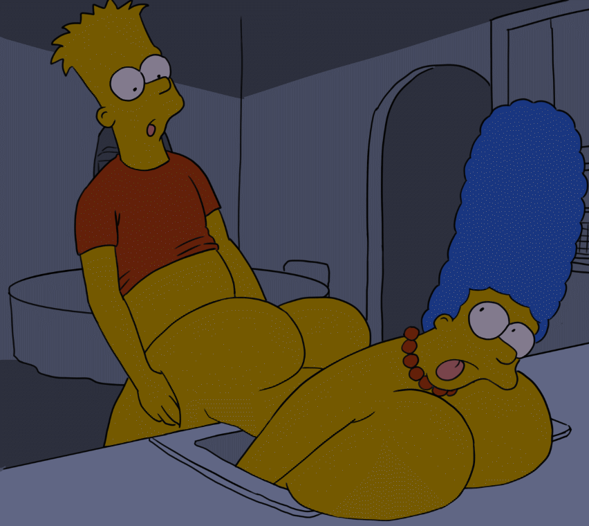 bart_simpson dat_ass gif gigantic_breasts incest marge_simpson mom_son mother's_duty mother_&amp;_son nude tagme the_simpsons vylfgor