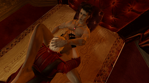 3d animated animated_gif capcom dante dante_(devil_may_cry) dante_(dmc:_devil_may_cry) dante_sparda dmc dmc:_devil_may_cry dmc_devil_may_cry duo fellatio gay gif licking_penis male male/male male_human male_only multiple_boys multiple_humans naked nude oral oral_penetration oral_sex selfcest sex sucking_penis