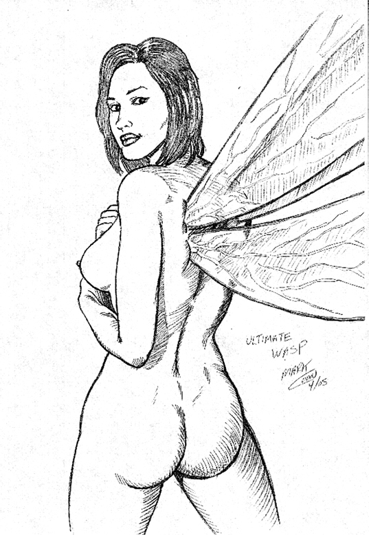 avengers janet_van_dyne looking_back mark_coon marvel nude_female the_wasp ultimates