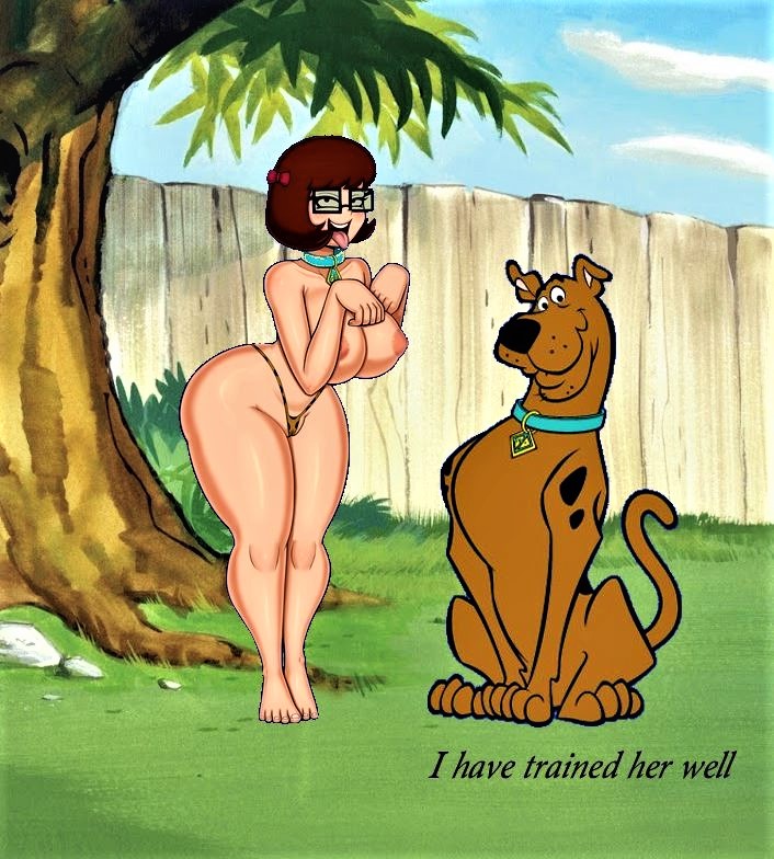 ass begging big_breasts erect_nipples glasses scooby-doo thighs thong tongue_out velma_dinkley