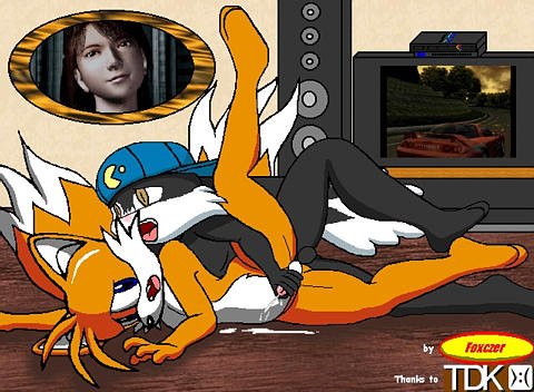 crossover cum foxczer handjob klonoa male_only miles_"tails"_prower multiple_tails reach_around sega sonic_*(series) sonic_the_hedgehog_(series) tail tdk yaoi