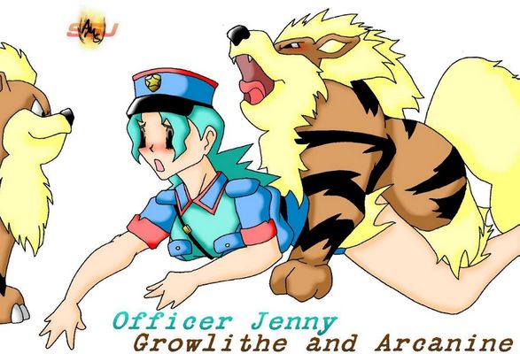 arcanine beastiality growlithe officer_jenny pokemon