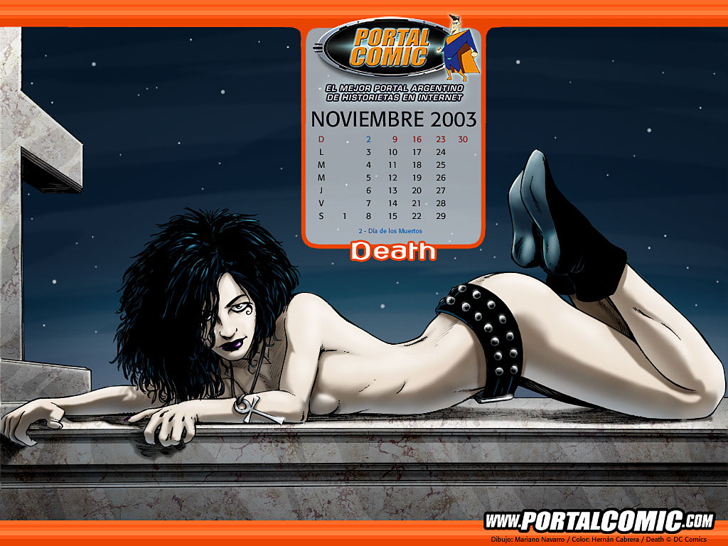 ankh calendar dc dc_comics death death_(sandman) mariano_navarro sandman the_sandman_(series) vertigo
