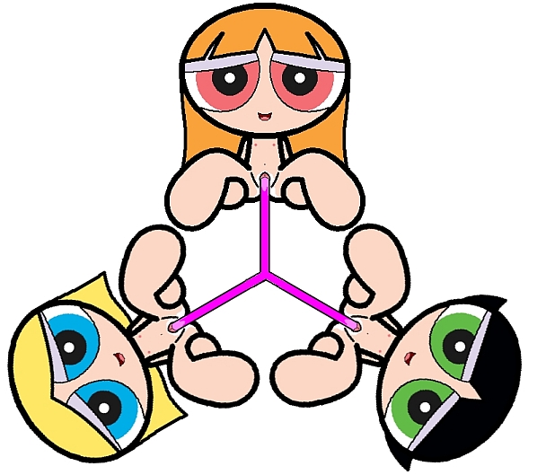 3_girls black_hair blonde_hair blossom_(ppg) blue_eyes bob_cut bubbles_(ppg) buttercup_(ppg) cartoon_network green_eyes multiple_girls powerpuff_girls red_eyes red_hair siblings sisters tied_hair twin_tails