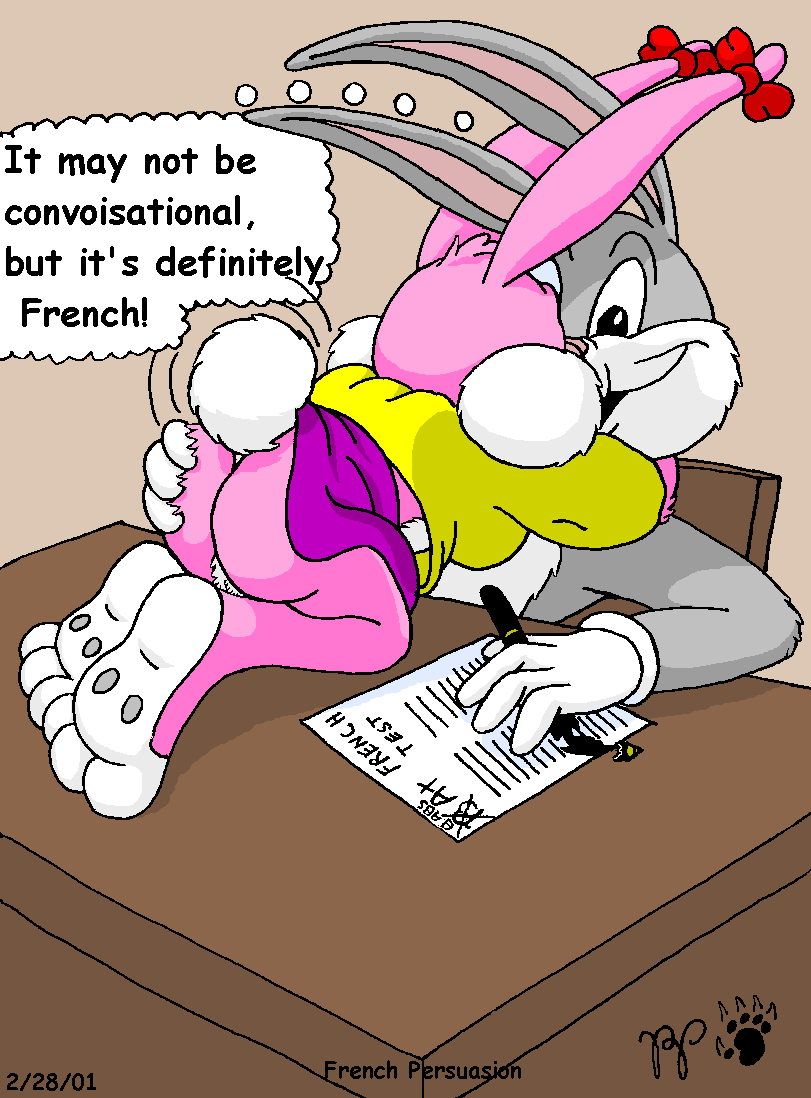 ass ass_grab babs_bunny bugs_bunny hairless_pussy kthanid kthanid_(artist) pussy tiny_toon_adventures warner_brothers