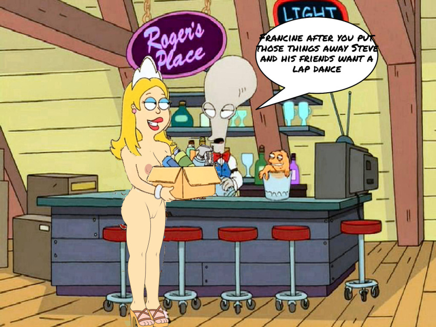 american_dad francine_smith incest lap_dance mother_&amp;_son roger_(american_dad) tagme