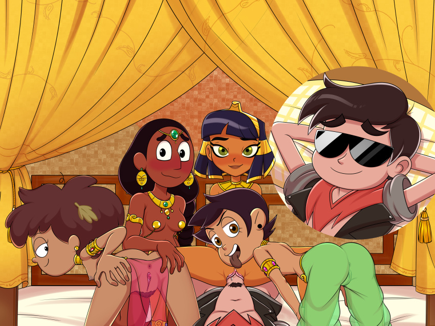1boy 1boy4girls 1girl 4:3_aspect_ratio 4girls 4girls1boy all_fours amphibia anne_boonchuy bed bedroom bisexual bisexual_female black_coat black_hair black_hair_female blue_hair blue_hair_female brown_eyes brown_eyes_female brown_hair brown_hair_female cartoon_network cleopatra_in_space cleopatra_philopator connie_maheswaran crossover curtains dark-skinned_female disney disney_channel disney_xd dreamworks dzk egyptian egyptian_female ffffm_fivesome fivesome gold_(metal) gold_diadem gold_jewelry green_eyes green_eyes_female grin hairless_pussy hand_on_another's_ass hand_on_own_butt hands_behind_head harem indian indian_female interracial latina laying_on_bed looking_at_viewer looking_back looking_back_at_viewer luz_noceda marco_diaz medium_ass medium_breasts medium_penis multiple_girls nervous nervous_smile nude nude_female on_back on_knees paheal petite pixiv presenting presenting_pussy reverse_gangbang sex sheet short_black_hair short_brown_hair short_hair short_hair_female short_hair_male smiling_at_viewer star_vs_the_forces_of_evil steven_universe sunglasses teen_boy teen_girl teenage teenager_on_teenager the_owl_house tongue tongue_out too_many_tags twitter uncensored uncensored_anus uncensored_breasts uncensored_penis uncensored_pussy uncensored_vagina vaginal_penetration vaginal_sex white_sheets