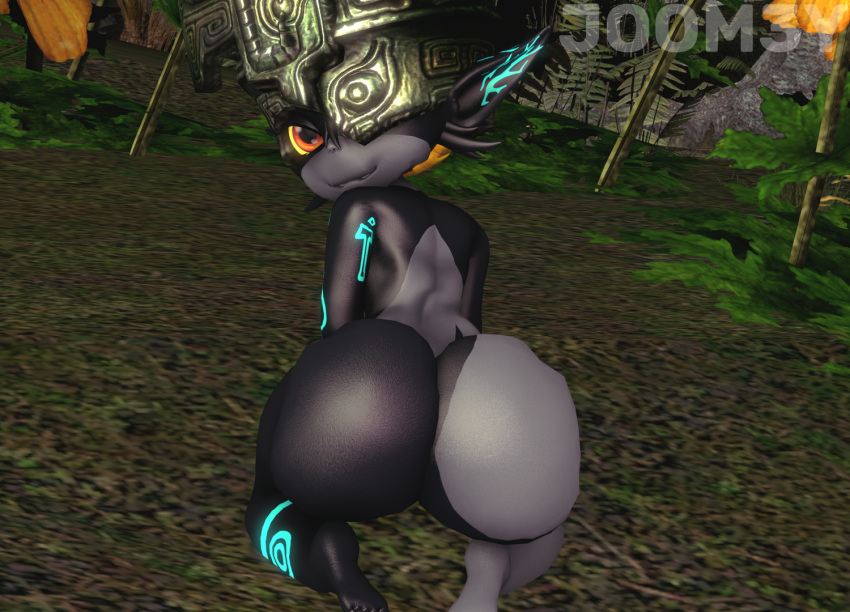 1girl 3d 3d_(artwork) anthro ass bent_over big_ass bubble_butt curvy curvy_body curvy_female curvy_figure dat_ass female female_focus female_only glistening glistening_body glistening_skin humanoid imp_midna joom3y looking_back midna nintendo nude nude_female oiled posing presenting shortstack showing_ass showing_off solo solo_focus source_filmmaker the_legend_of_zelda thick_ass thick_thighs twilight_princess