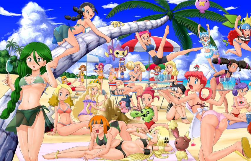 /// /\/\/\ 00s 1boy 6+girls 8:3_aspect_ratio :d :o absolutely_everyone aipom alice_(pokemon) allegra alternate_color alternate_costume alternative_costume ankle_cuffs anklet annie_(pokemon) annotated anthro apron ass audrey_(pokemon) ayame_(pokemon) ayame_(pokemon)(kasumi's_sister) back barefoot beach beach_towel beach_umbrella between_breasts bianca_(pokemon_heroes) big_breasts bikini black_hair blonde blonde_hair blue_eyes blue_hair blue_sky blue_towel blush botan_(pokemon) bow bracelet breasts brock_(pokemon) brown_eyes brown_hair bubble_blowing bubblegum buneary cacnea candice_(pokemon) cape casey_(pokemon) cassidy_(pokemon) catherine_(pokemon) cheryl_(pokemon) chewing_gum clavicle cleavage cleavage_cutout climbing closed_eyes cloud collarbone completely_nude courtney_(pokemon) creatures_(company) croagunk cup cynthia_(pokemon) daisy_(pokemon) darkrai day delia_ketchum dewgong diana_(pokemon) diglett ditto domino_(pokemon) drifloon drinking drinking_glass eileen_(pokemon) everyone feet female flag flower food furry game_freak gardevoir gingie_(pokemon) glasses green_eyes green_hair green_towel grey_eyes gym_leader hair_bow hair_flower hair_ornament hair_over_one_eye hairband hanako_(pokemon) hanging happy hat heart highres hip_focus hips hitomi_(pokemon) hitomi_(pokemon_anime) hitomi_(pokemon_m07) holding holding_cup holding_innertube holding_pokemon holding_surfboard holding_towel hood hug huge_breasts human humans_of_pokemon innertube izumi_(pokemon) jessie_(pokemon) jewelry jinjii_(pokemon) joy_(pokemon) judy_(pokemon) junsaa_(pokemon) kagari_(pokemon) kanon_(pokemon) kate_(pokemon) kate_(pokemon_ranger) kathryn_(pokemon) kid_summers kidd_summers knees konatsu_(pokemon) lady_eileen_(pokemon) legs lilian_(pokemon) lily_(pokemon) lions_(pokemon) long_hair long_image lying mai_(pokemon) maki_(pokemon) male marian marley_(pokemon) masochism masquerain mature mature_woman maylene maylene_(pokemon) medium_breasts midriff mime_jr. mira miru_(pokemon) momi_(pokemon) momoan_(pokemon) mother mother_(pokemon) multicolored_hair multiple_females multiple_girls musashi_(pokemon) nanako_(pokemon) natane_(pokemon) navel nintendo nipples nozomi_(pokemon) npc_trainer nude nurse_joy oakley officer_jenny one-piece_swimsuit one_eye_closed open_mouth orange_hair outside pachirisu palkia palm_tree party pettanko pink_eyes pink_hair pink_towel pinky_out piplup poke_ball poke_ball_(generic) pokemoa pokemon pokemon_(anime) pokemon_(game) pokemon_(manga) pokemon_(movie) pokemon_battle_revolution pokemon_black_2_&amp;_white_2 pokemon_bw2 pokemon_character pokemon_diamond_pearl_&amp;_platinum pokemon_dppt pokemon_dppt_(anime) pokemon_gsc pokemon_heartgold_and_soulsilver pokemon_heroes pokemon_ranger pokemon_red_green_blue_&amp;_yellow pokemon_rgby pokemon_rse pokemon_rse_(anime) pokemon_ruby_sapphire_&amp;_emerald pokemon_special pokemon_species pokemon_the_series:_diamond_and_pearl ponytail popsicle purple_eyes purple_hair purple_towel queen_ilene rebecca_(pokemon) red_eyes restraints sakura_(kimono_girls) sakura_(pokemon) sand sand_castle sand_sculpture sandals sarong sensational_sisters shelly_(pokemon) shiny shiny_skin shirona_(pokemon) short_hair siblings sideboob silf silver_hair sisters sitting sky small_breasts soara soles spats standing sumomo_(pokemon) sunglasses surfboard suzuna_(pokemon) sweet_(pokemon) swellow swimsuit tail_(pokemon) tail_hand takeshi_(pokemon) taylor_(pokemon) team_aqua team_magma team_rocket tiara tied_hair toes topless towel tree tuber_(pokemon) twin_tails two-tone_hair two_tone_hair umbrella underboob violet_(pokemon) visor visor_cap vivian_(pokemon) vivian_meridian wallpaper wardrobe_malfunction water wendy_(pokemon) wide_hips wide_image wine_glass wink worried yamato_(pokemon) zanner_(pokemon) zenra zoey_(pokemon)