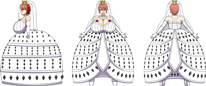 ale-mangekyo ale-mangekyo_(artist) big_breasts breasts cleavage commission female kairi kingdom_hearts solo wedding_dress wedding_veil