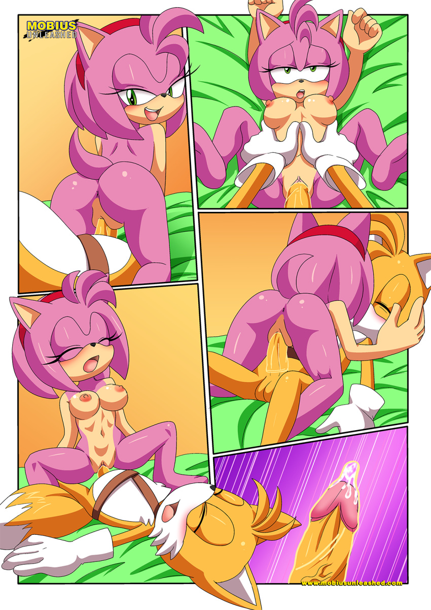 amy_rose bbmbbf comic miles_"tails"_prower mobius_unleashed palcomix sega sexy_boom sonic_boom sonic_the_hedgehog_(series)