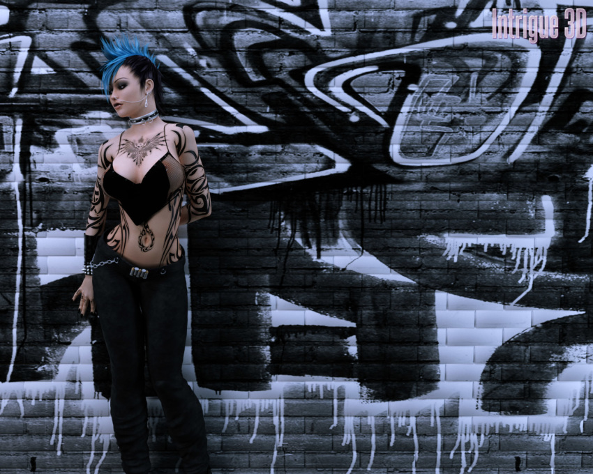 intrigue3d punk solo wall wallpaper zoey