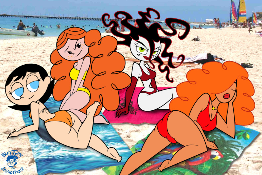 beach bikini ms._keane powerpuff_girls princess_morbucks sara_bellum sedusa teen_princess_morbucks bigtyme towel