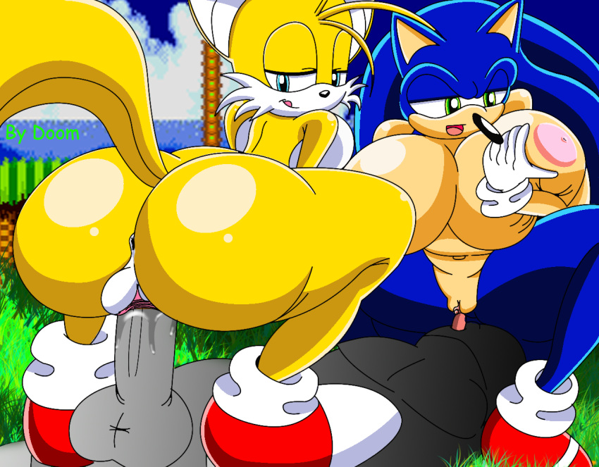 blue_fur furry huge_ass miles_"tails"_prower nobody147 sega sonic_the_hedgehog tails vaginal_penetration yellow_fur