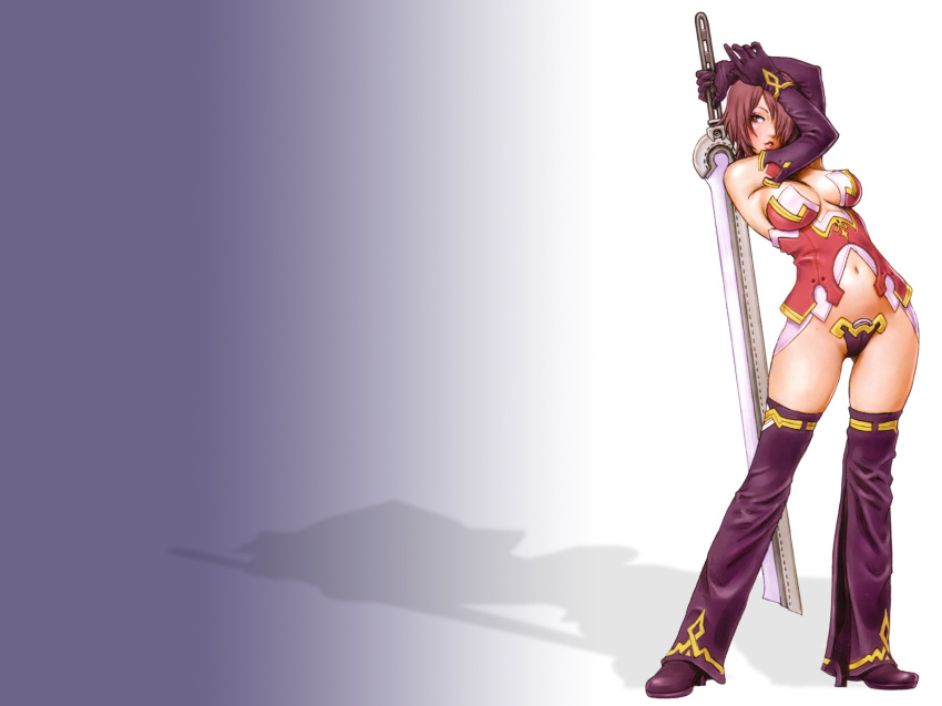 1600x1200 elbow_gloves female gradient_background highres solo sword wallpaper weapon