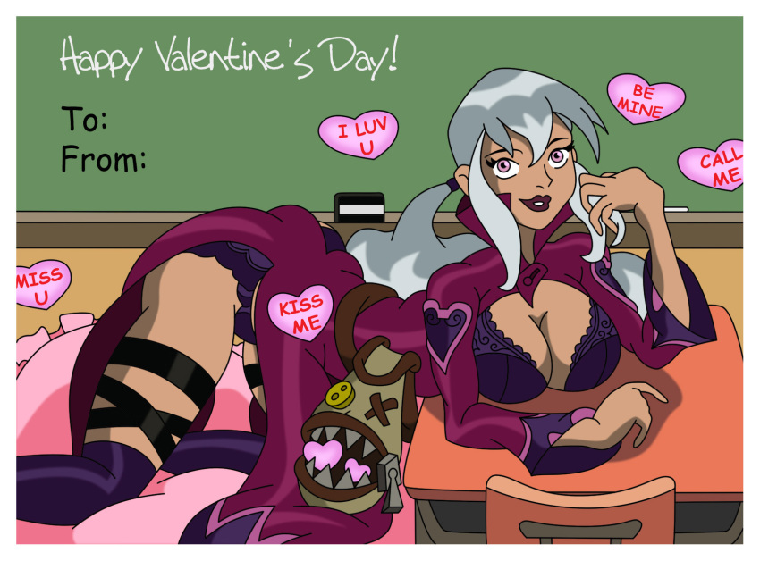 ass ben_10 ben_10:_alien_force breasts candy charmcaster huge_breasts valentine valentine's_day