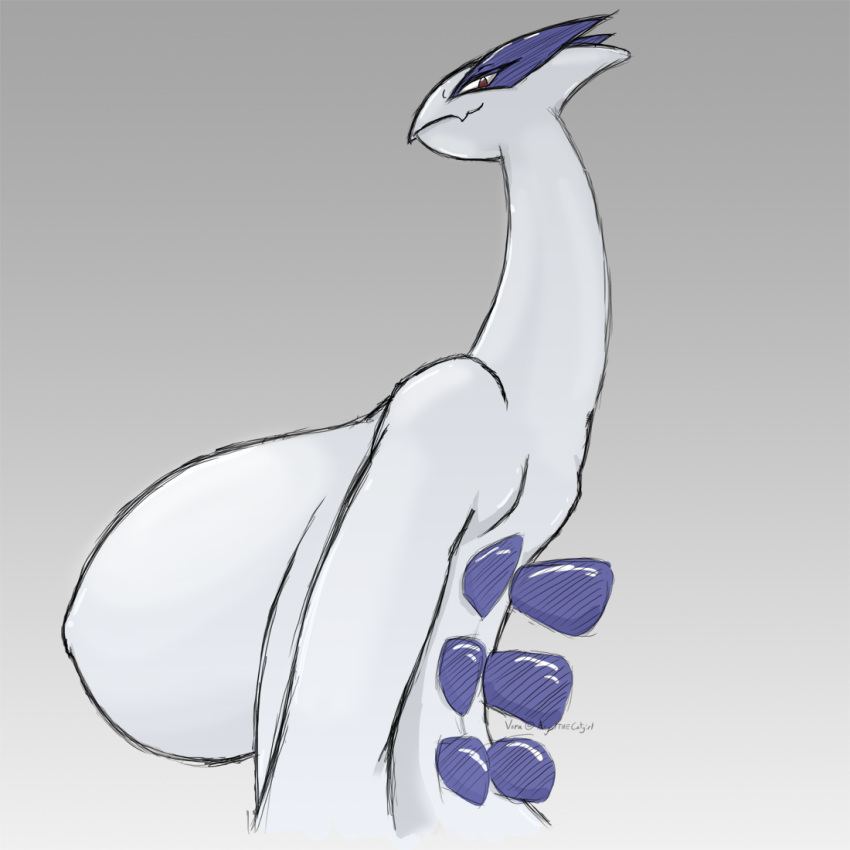 angelthecatgirl big_breasts breasts female looking_at_viewer lugia pokemon
