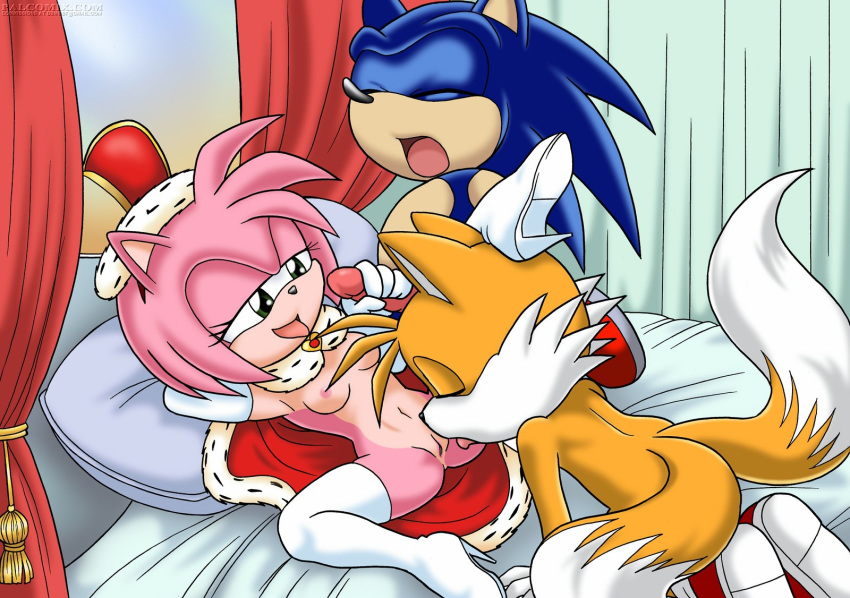 amy_rose bbmbbf miles_"tails"_prower multiple_tails sonic_the_hedgehog tail