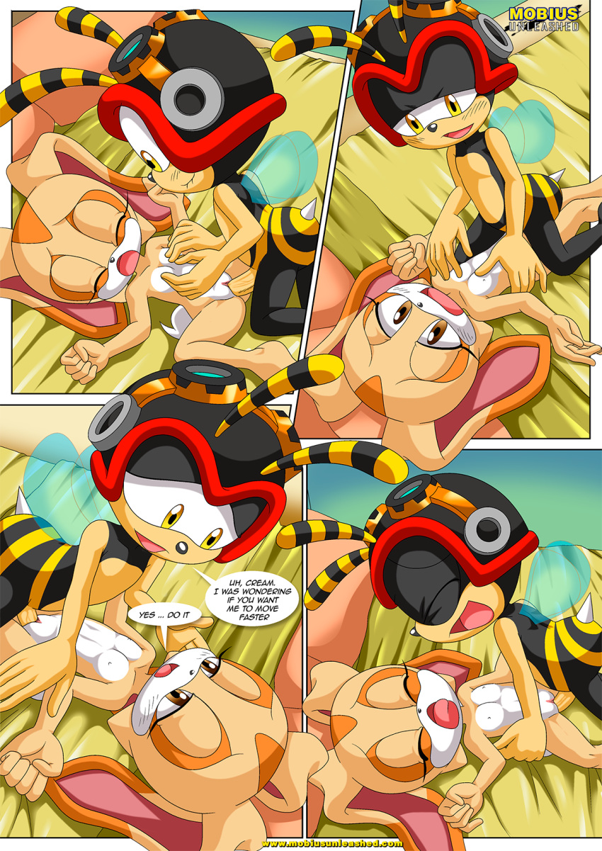a_new_play bbmbbf charmy_bee cream_the_rabbit mobius_unleashed palcomix sega sonic_(series) sonic_the_hedgehog_(series)