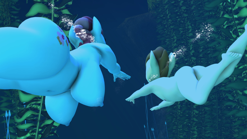 16:9 1boy 1girl 3d 3d_(artwork) age_difference air_bubbles anthro balls barefoot big_breasts breasts bubbles daemont92 digital_media_(artwork) duo equid equine feet female freediving friendship_is_magic hasbro high_res horn horse male male/female mammal mrs._cake mrs._cake_(mlp) my_little_pony navel nipples nude ocean pony pound_cake pound_cake_(mlp) sea skinny_dipping source_filmmaker swimming thick_thighs underwater unicorn water wide_hips widescreen