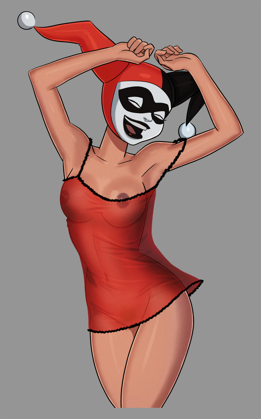 1girl big_breasts breasts female_focus harley_quinn patreon patreon_paid patreon_reward solo_female something_unlimited sunsetriders7 supervillain