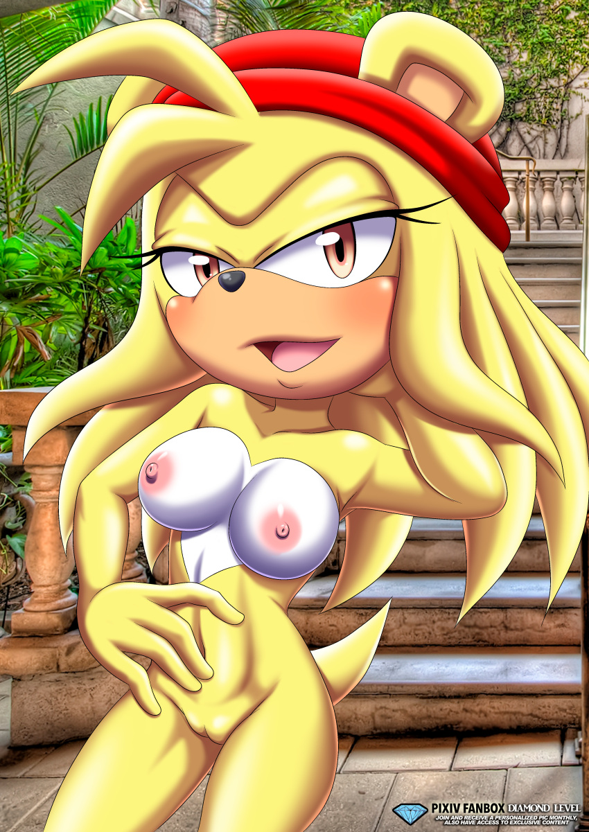 1girl bark_the_polarbear bbmbbf female_only mobius_unleashed palcomix pietro's_secret_club pussy sega sonic_(series) sonic_the_hedgehog_(series) vagina