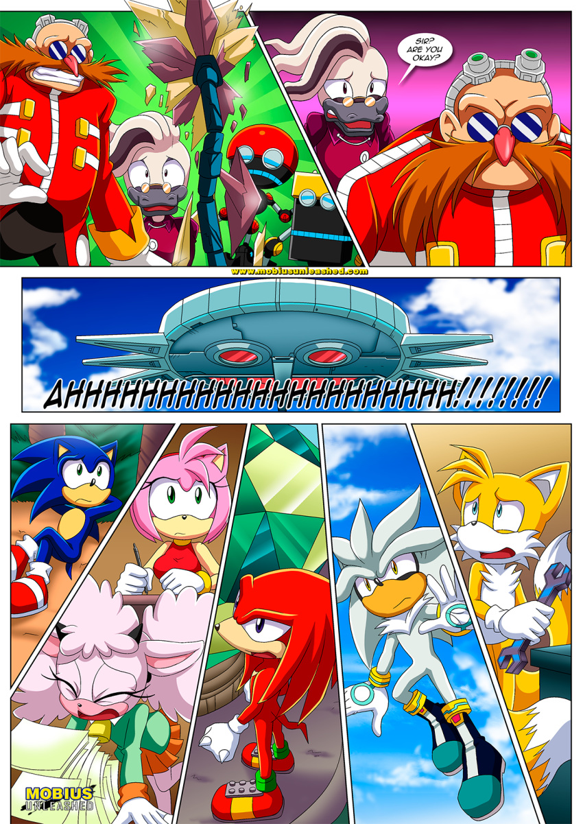 amy_rose bbmbbf comic cubot dr._eggman dr._starline idw_publishing knuckles_the_echidna lanolin_the_sheep miles_"tails"_prower mobius_unleashed orbot palcomix sega silver_the_hedgehog sonic_the_hedgehog sonic_the_hedgehog_(series) the_mayhem_of_the_kinky_virus