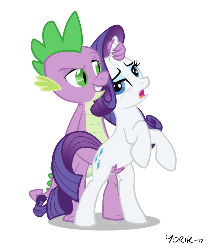 blue_eyes cutie_mark dragon equine female fingering friendship_is_magic green_eyes hair horn horse interspecies long_hair male my_little_pony open_mouth pony purple_hair rarity smile spike tail tongue violet_hair white_background yorik