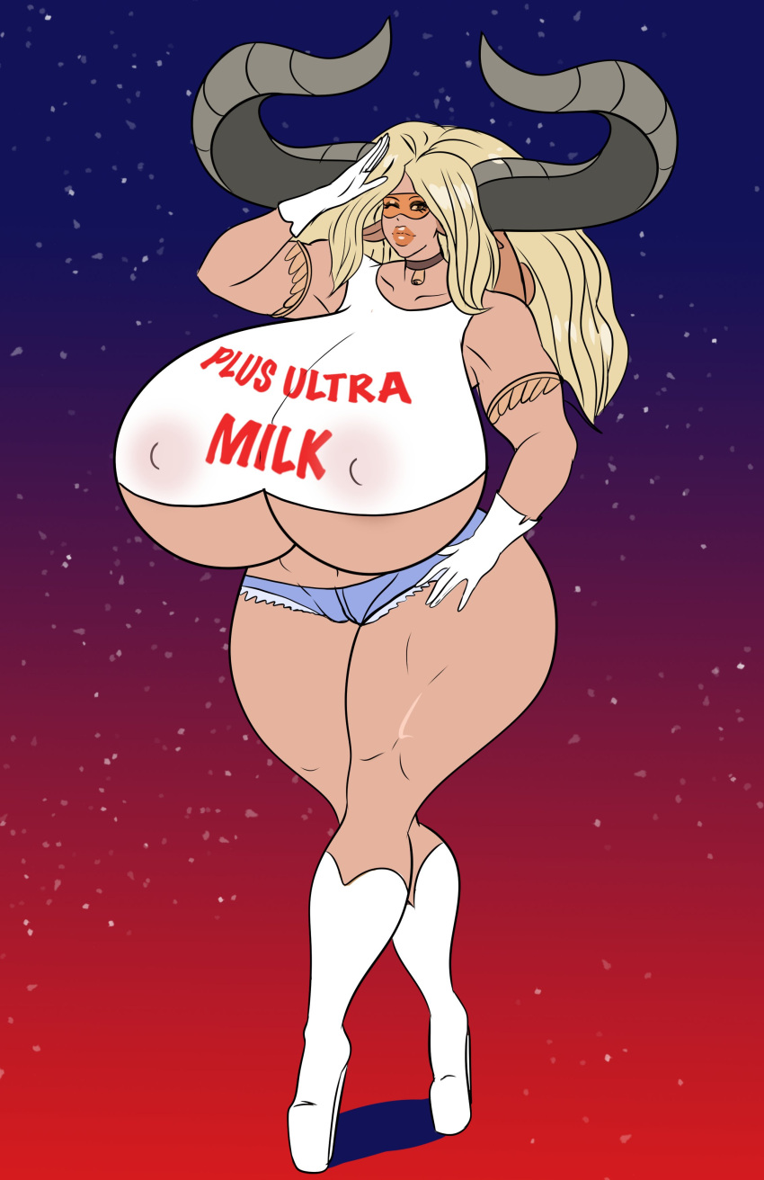 annon cow_girl gigantic_ass gigantic_breasts horns hourglass_figure very_long_hair