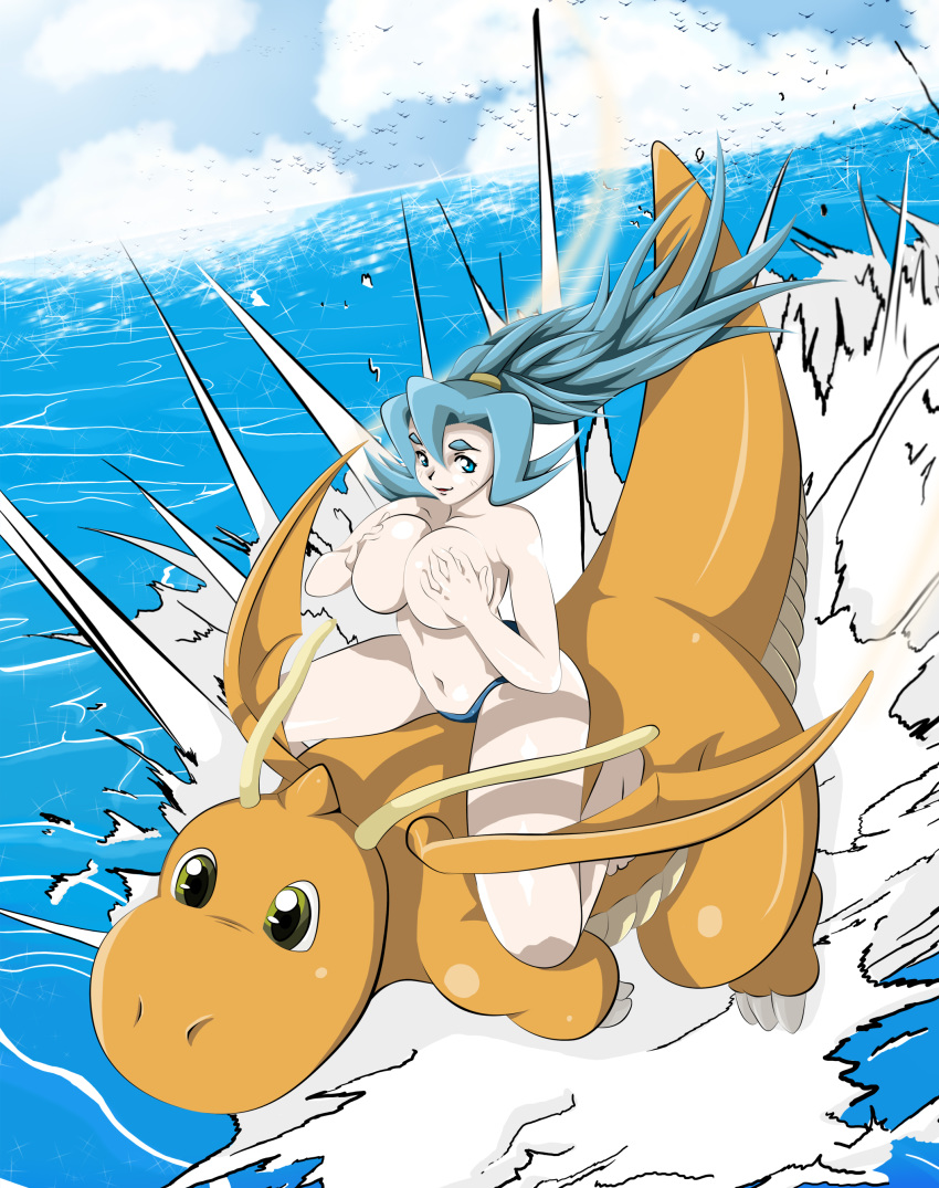 blitzer clair dragonite ibuki_(pokemon) pokemon topless