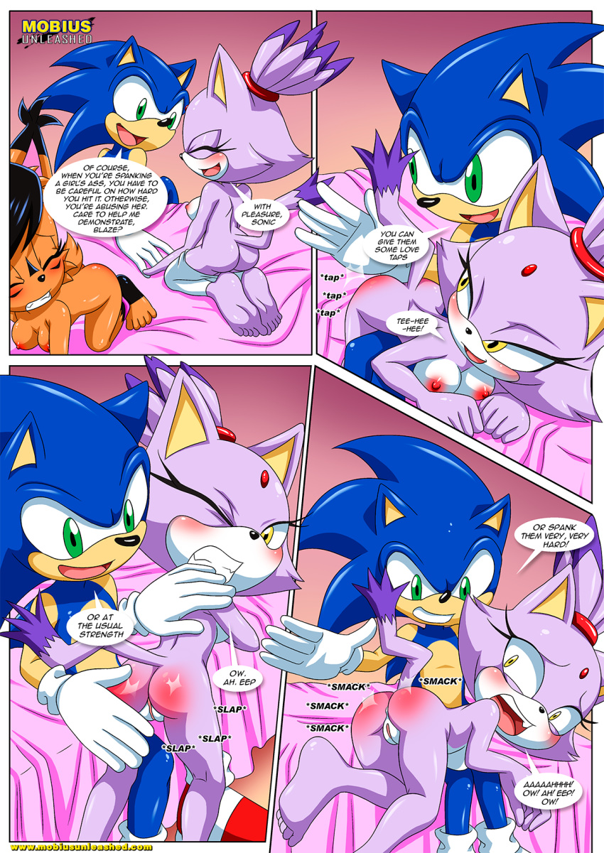 archie_comics bbmbbf blaze_the_cat mobius_unleashed nicole_the_lynx palcomix sega sonic's_guide_to_spanking sonic_(series) sonic_the_hedgehog sonic_the_hedgehog_(series)