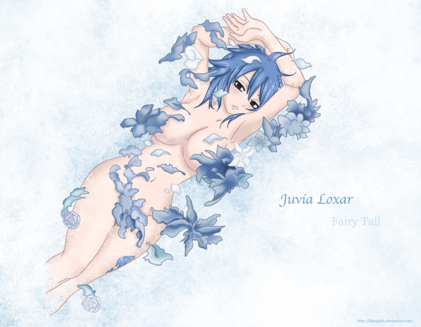 big_breasts blue_hair breasts fairy_tail juvia_loxar nude