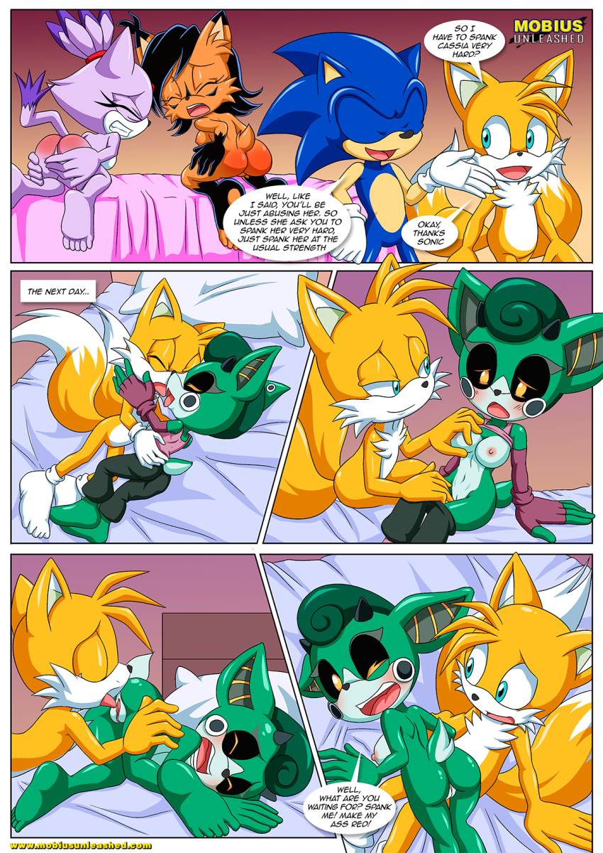 archie_comics bbmbbf blaze_the_cat cassia_the_pronghorn miles_"tails"_prower mobius_unleashed nicole_the_lynx palcomix sega sonic's_guide_to_spanking sonic_(series) sonic_the_hedgehog sonic_the_hedgehog_(series)
