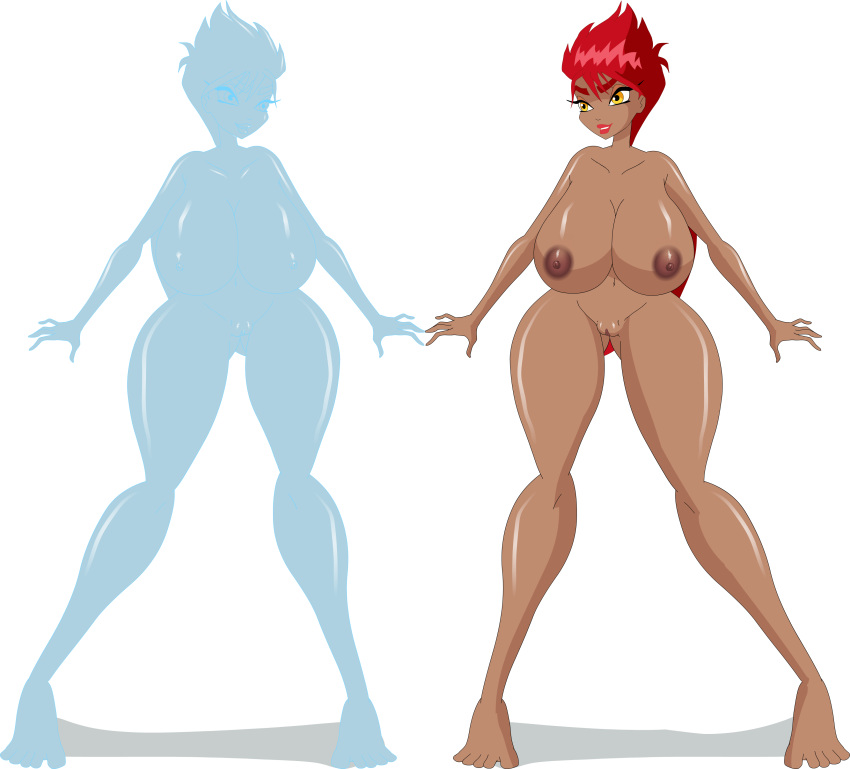 areolae big_breasts breasts clone commission dk female nipples nude pussy riffsandskulls solo tressa water water_clone winx_club